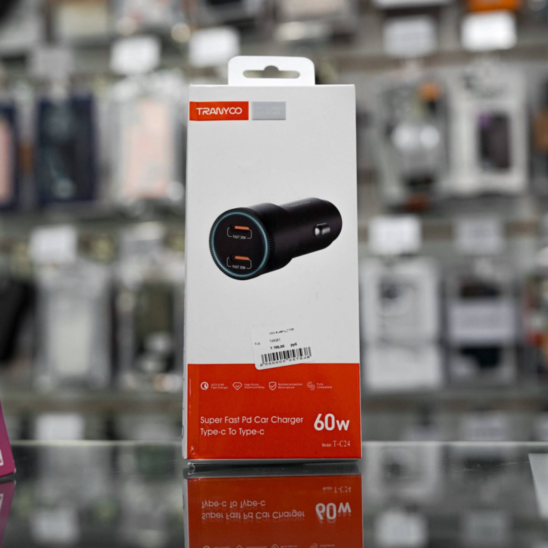 USB в авто 60W TRANYOO