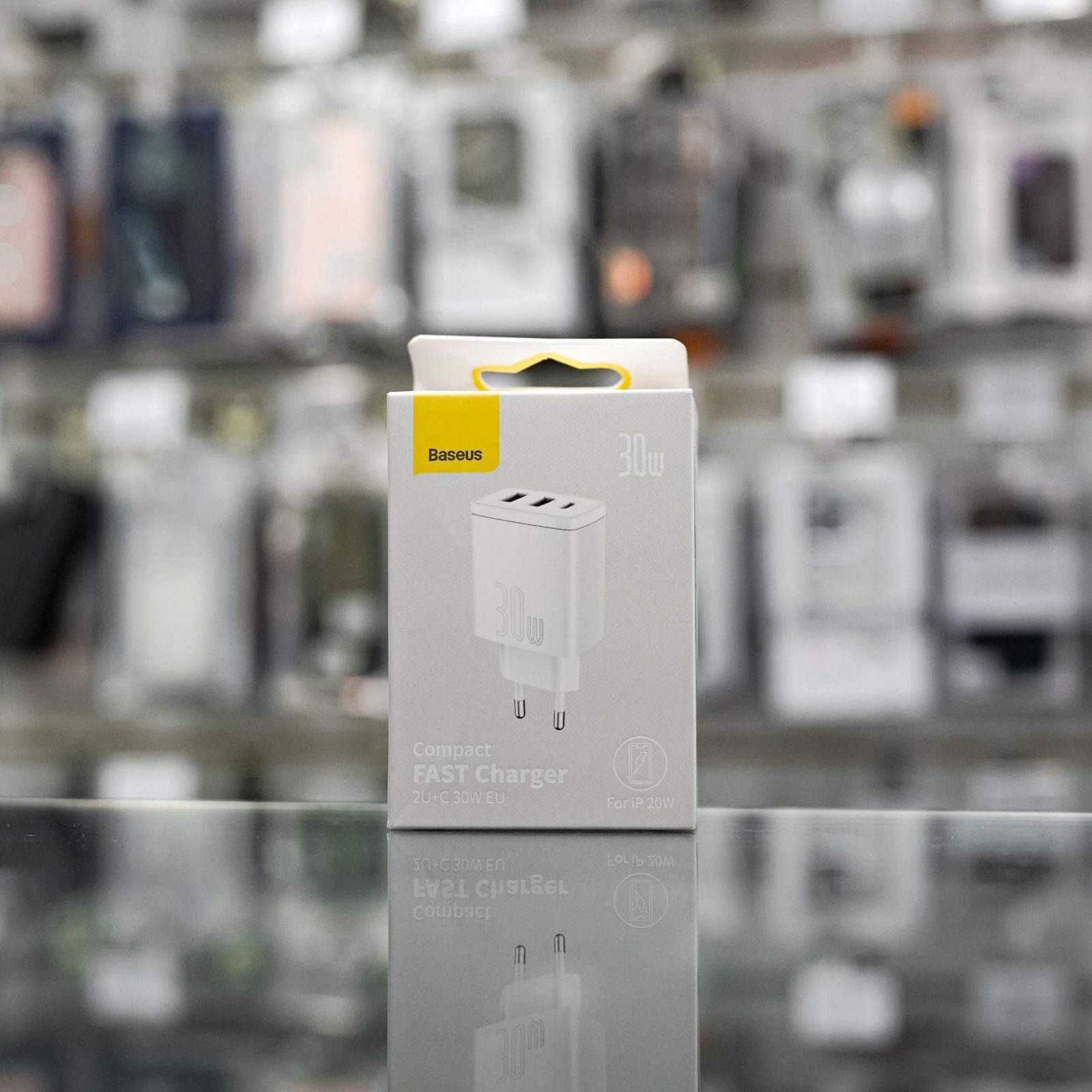Адаптер USB/USB/TypeC 30W Baseus