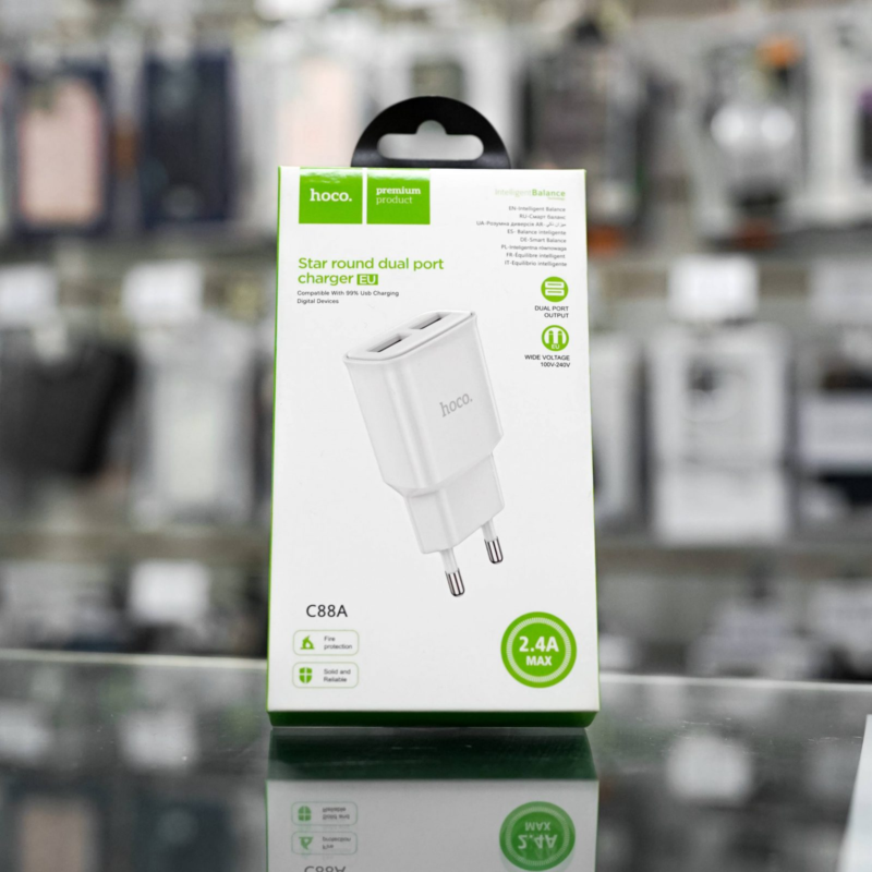 Адаптер 2USB hoco.